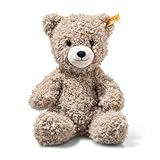 Steiff Caspar Teddybär Nachtlicht Hellbraun 28cm, Soft Cuddly Friends, Kuscheltier Einschlafhilfe, Teddy Schlaflicht aus kuschelweichem Plüsch, Nachtlampe