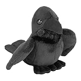 Wild Republic Pocketkins-Eco Rabe, Plüsch-Rabe, 5 Zoll, Kuscheltier, umweltfreundlich, Raven