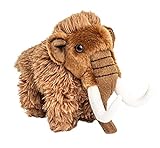 Uni-Toys - Mammut - 16 cm (Höhe) - Plüsch-Elefant, prähistorisches Wildtier - Plüschtier, Kuscheltier
