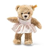 Steiff Kuscheltier Schlaf-gut-Bär, Süßes Stofftier, Jungen, Mädchen & Babys ab 0 Monaten, Soft Cuddly Friends, Plüschtier 25 cm, Rosa, 239526