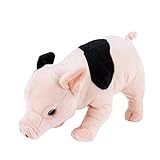 Teddys Rothenburg Kuscheltier Schwein stehend rosa/schwarz gefleckt 27cm Plüschschwein