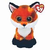 Ty Meadow Fox Beanie Boos 6' | Beanie Baby Soft Plush Toy | Collectible Cuddly Stuffed Teddy, STK