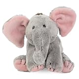 Schaffer 5190 Kuscheltier Elefant BabySugar rosé XS, 13 cm, grau-rosa