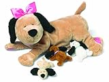 Manhattan Toy 106690 Toy Nursing Nana Dog, der weiches Plüschtier-Spielzeug ernährt, 25.4cm