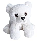Wild Republic 16246 Republic Hug'ems Plüschtier, Kuscheltier, Eisbär 18cm