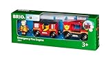 BRIO World - 33811 Feuerwehr-Leiterfahrzeug mit Licht & Sound