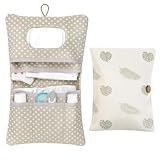 Yuwnd Windeltasche Organizer und Kosmetiktasche 2in1, Windeltasche für Unterwegs, Praktische Wickeltasche für Windeln, Wickeltasche Ideal für Unterwegs und Zuhause
