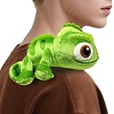 OptiPlay Pascal Shoulder Kuscheltier, Pascal Chamäleon Kuscheltier, Pascal Shoulder Plüschpuppe, Pascal Plüsch Schulter Chamäleon Stofftier Spielzeug, für Kinder Erwachsene