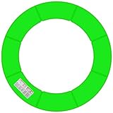 Baunsal® Trampolin Randabdeckung Ø 305 cm mit 27 cm breite in hellgrün und 20 mm dick uv-beständig reißfest Trampolin Ersatzteile Trampolin Rahmenpolsterung Schutzrand für das Trampolin Outdoor