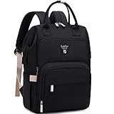 Pomelo Best Baby Wickelrucksack stylische Wickeltasche Rucksack mit Wickelunterlage multifunktional wasserabweisend Große Kapazität Rucksack für unterwegs