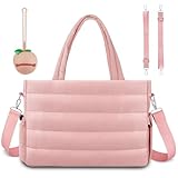 KUBYA Baby-Wickeltasche, Umhängetasche, Krankenhaustasche, für Reisen, große Mama-Tasche, mit Silikon-Schnulleretui, Pink, Large, modisch
