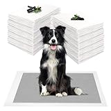 JANUIXCO 100 Stück PIPI Matten für Hunde 33 × 45 cm - Wickelunterlage Auslaufsicheres mit Kohlenstoff zur Geruchskontrolle - Inkontinenzunterlage Einweg für Kranke und Inkontinente Tiere