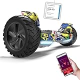 RCB 8.5' Premium Offroad Hoverboard, APP Steuerfunktion,Integrierte LED-Bluetooth mit Leistungsstarkem Motor,Elektro alle Gelände Hoverboards,Geschenk für Kinder