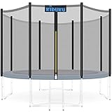 KIDUKU Trampolin Ersatznetz Sicherheitsnetz Trampolinersatznetz Ø 244 305 366 427 cm (244 cm - 6 Stangen)