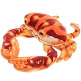 Alipis Krabben-Plüschkissen Einsiedlerkrebs Stofftier Kissen Plüschtier Krabben-Geschenk Dekokissen Meerestier Stofftiere Rot 27 cm