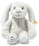 Steiff 242342 Soft Cuddly Friends My First Hoppie Hase - 26 cm - Kuscheltier für Babys - Creme, weiß, 151 g, 1 Stück (1er Pack)