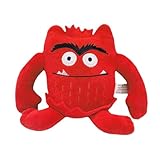 Farbenmonster Plushie, Bunte Monster Plüschtier für eine fröhliche und unbeschwerte Stimmung, Halloween oder Birthday Decorations Monster Kuscheltier Geschenke für Jungen oder Mädchen (#Rot)