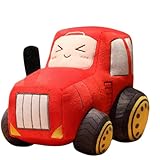 Duroecsain Traktor aus weichem Plüsch, 30 cm, Spielzeug-LKW aus Plüsch, super süßes Kissen, Geschenk für Kinder oder Geburtstagsfeiern