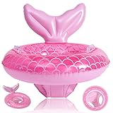 Pipihome Baby Schwimmring, Aufblasbarer Babys Schwimmen Float Kinder Taille Ring mit Float Sitz, Schwimmreifen Baby Schwimmring Kinder ab 3-36 Monate