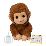 Little Live Pets My Baby Monkey Interaktiver Spielzeugaffe Mango kichert, frisst, nuckelt am Daumen, mit über 50 Geräuschen und Reaktionen für Kinder ab 4 Jahren.
