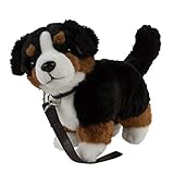 Teddys Rothenburg Kuscheltier Berner Sennenhund mit Leine 23 cm braun/schwarz/weiß stehend Plüschhund by Uni-Toys