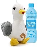 TE-Trend Möwe Kuscheltier mit dem Sound der Möwen Plüschtier Stofftier Steffen Seagull 30cm nachhaltig aus 6 recycelten Plastikflaschen hergestellt