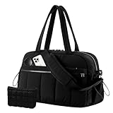 Ziyonix 31L Reisetasche Sporttasche Damen, Leicht Puffer Sporttasche mit Kosmetiktasche und PVC Nasse Tasche Weekender Handgepäck Gym Bag Kliniktasche Geburt Krankenhaustasche für Gym Fitness Arbeit