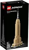LEGO 21046 Architecture Empire State Building, Modellbausatz von New York, ideal für Jugendliche und Erwachsene als Set zum Stressabbau