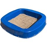 BURI Premium Sandkasten aus Kunststoff 150 x 150 x 20 cm, Bunt, Made in Germany – Robuster Buddelkasten für den Garten, Kinderspielzeug zum Buddeln mit Sand oder Kies, sehr stabil & hochwertig