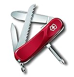 Victorinox Schweizer Taschenmesser Kinder, Junior 09, Swiss Army Knife, Multitool, 8 Funktionen, Klinge ohne Spitz, Nagelfeile, Nagelreiniger, Feststellklinge