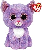 Ty Cassidy Lavender Cat - Beanie Boo - Reg, STK