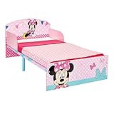 Worlds Apart Minnie Mouse Bett für Kleinkinder, Holz, rosa, 143 x 77 x 42.5 cm