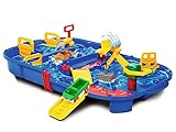 Aquaplay 8700001516 - Wasserbahn Set 'Schleusenbox', 25-teilig
