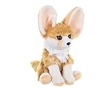 Wild Republic 19379 Plüsch Wüstenfuchs, Cuddlekins Kuscheltier, Plüschtier, 20cm, Fennek Fuchs