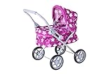 Knorrtoys 63345 - Puppenwagen Mini Lili - Star Dark pink