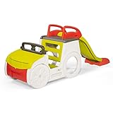 Smoby – Abenteuer-Spielauto – großes Spielcenter mit Sandkasten und Rutsche mit Wasseranschluss, Spielzeug für den Garten, für Kinder ab 18 Monaten