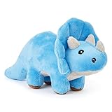 Zappi Co Kinder Kuschelweiches Plüschtier - Perfekte kuschelige Spielgefährten für Kinder Geburtstage und besondere Anlässe(12-15cm) (Triceratops)