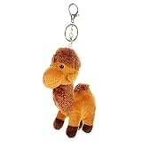 Toyvian Schlüsselringe Schlüsselbund Camelkey Schlüsselanhänger Plüsch Kamel-Charme Kawaii Schlüsselanhänger dekorativer Taschenanhänger süße Schlüsselanhänger für Rucksäcke Tier