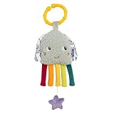 Fehn Mini-Spieluhr Tintenfisch – Kuscheltier & Einschlafhilfe mit herausnehmbarem Spielwerk - Melodie Der Mond ist aufgegangen beruhigt in jeder Situation – für Babys und Kleinkinder ab 0+ Monaten