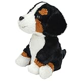 Kögler 75993 - Labertier Berner-Sennenhund Rocky, ca. 19,5 cm groß, nachsprechende Plüschfigur mit Wiedergabefunktion, plappert alles witzig nach und bewegt sich