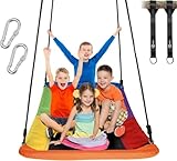 Trekassy 320KG Nestschaukel Set 152cm XXL Mit 2 Stücke 3 Meter Schaukel Gurten belastbaren 700KG, wasserdichte Baumschaukel Für Mehr Kinder Outdoor Garten