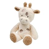 Nattou Kuscheltier Giraffe, Wegbegleiter ab der Geburt, ca. 30 cm, Polyester, Teddy, Weiß