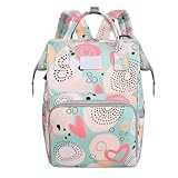 BLBTEDUAMDE Wickeltasche-Rucksack, Multifunktionale Mama-Tasche, Umstands-Reiserucksack, Schulter-Mama-Tasche(Color:Green)