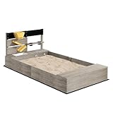 Outsunny Sandkasten mit Küchenelementen, Sandkiste aus Holz, 154 x 80 x 60 cm Sandbox Bodenloses Design für 3-7 Jahre Kinder, Garten, Grau