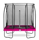 Salta Trampoline - Comfort Edition - rechteckig - 153 x 214cm - 5 x 7ft - Schutzrand Pink