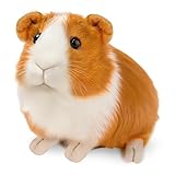 SHINELINE Braun Süß Meerschweinchen Kuscheltier-Realistische Meerschweinchen Stofftier,Weich Meerschwein Kuscheltier,für Einschulung Geschenk Geburtstagsgeschenk