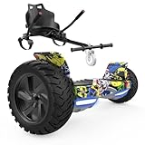 VOUUK Hoverboard mit App-Steuerung, 8.5-Zoll Hummer Hoverboard mit Kart Set, mit Bluetooth (Hip Hop+Schwarz)