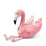 Steiff 063992 Soft Cuddly Friends Jill Flamingo, Bridal Rose, 30cm