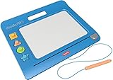 Fisher-Price CHH59 Doodle Pro Stempelspaß - magnetische Maltafel - Zeichentafel für Kinder (blau)