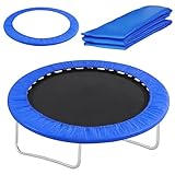 Trampolin Randabdeckung Ø 305 cm UV-beständig Federabdeckung Outdoor Wetterschutzplane Trampolinschutz Abdeckplane